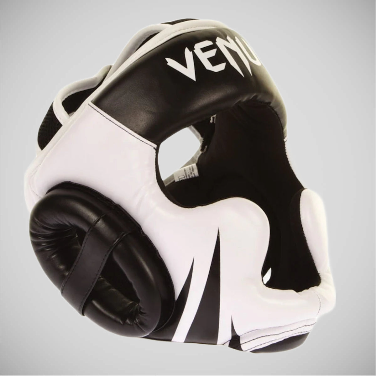 Black/White Venum Challenger 2.0 Head Guard   