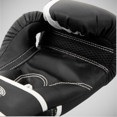 Black/White Venum Challenger 2.0 Kids Boxing Gloves