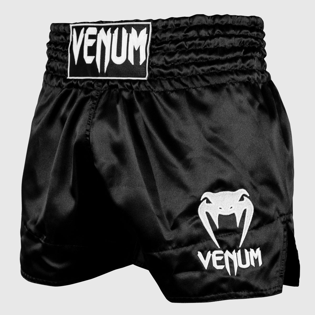 Venum Klassische Muay Thai Shorts Schwarz/Weiß