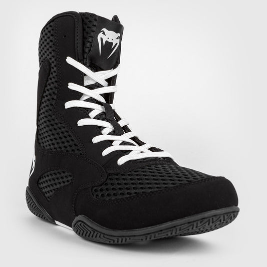 Black/White Venum Contender Boxing Shoes