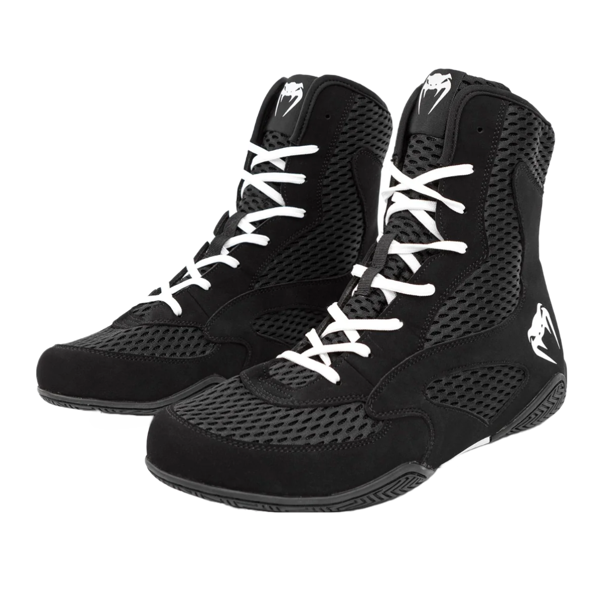 Black/White Venum Contender Boxing Shoes   