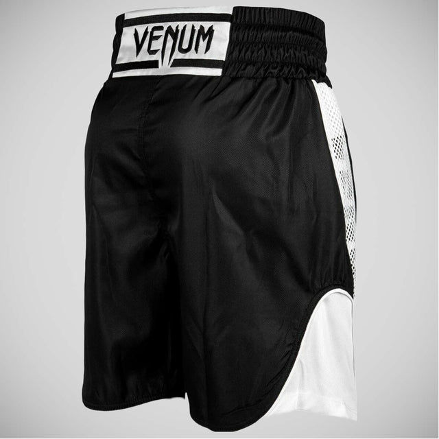 Black/White Venum Elite Boxing Shorts   