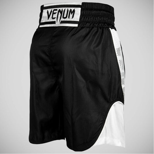 Black/White Venum Elite Boxing Shorts