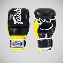 Black/Yellow Fairtex FGV18 Super MMA Sparring Gloves