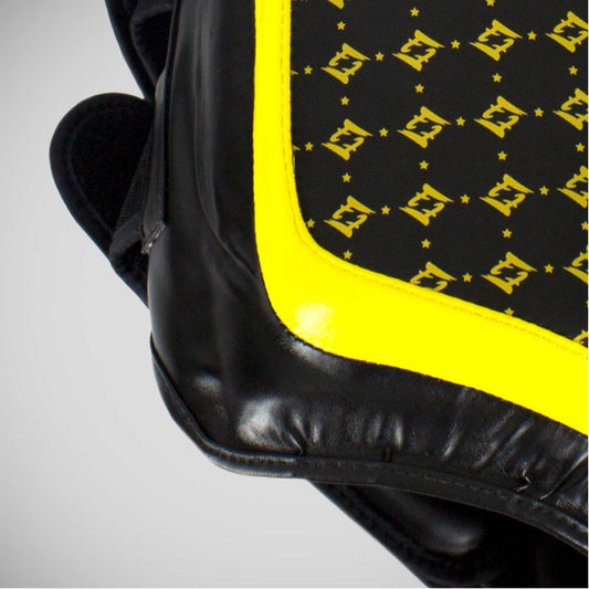 Black/Yellow Fairtex TP4 Lightweight Thigh Pads