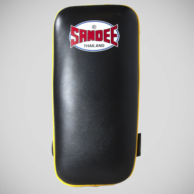 Sandee Extra Thick Flat Thai Kick Pads Black/Yellow