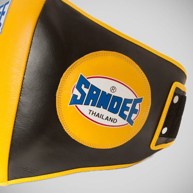 Sandee Leather Authentic Belly Pad Black/Yellow