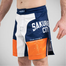 Blue/White Scramble Saku Hybrid Grappling Shorts