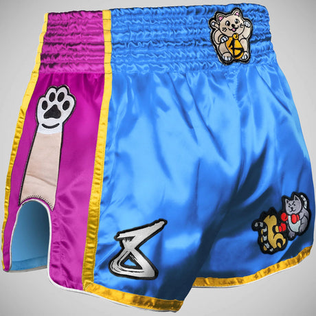 8 Weapons Miau thai muay thai shorts blau