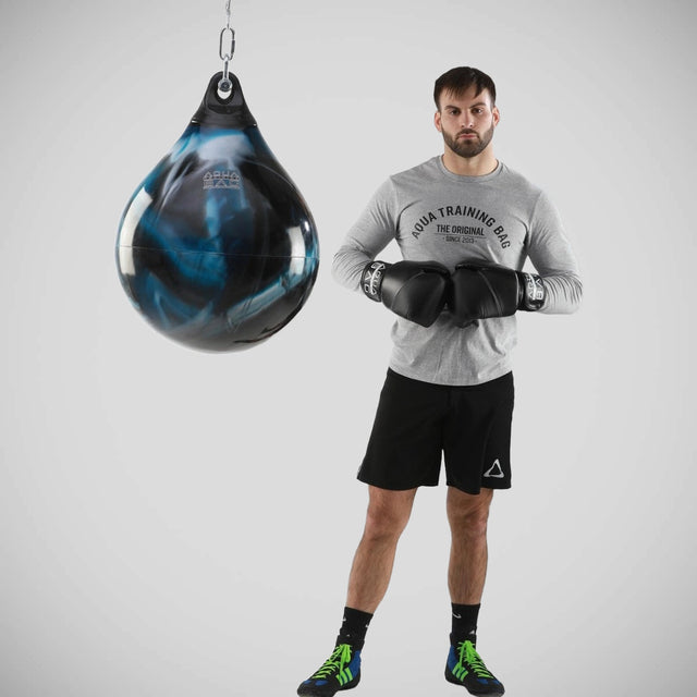 Aqua 15" 75lb Energy Punching Bag Blue