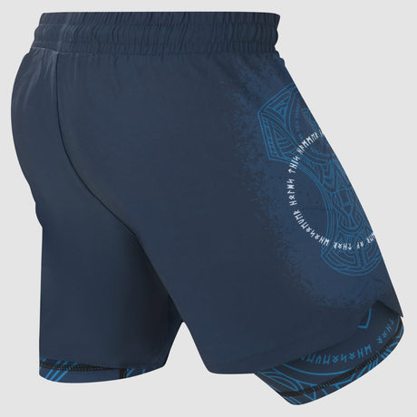 Fumetsu Mjolnir Dual Layer Fight Shorts Blue/Black