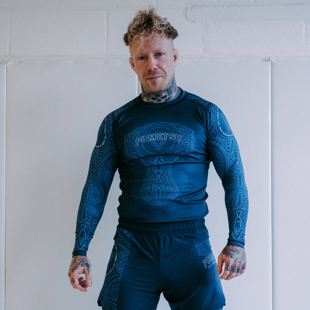 Fumetsu Mjolnir Long Sleeve Rash Guard Blue/Black