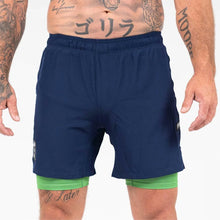 Blue/Green Scramble Combination Shorts