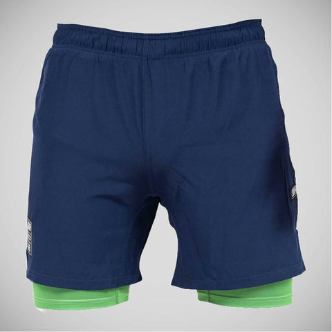 Blue/Green Scramble Combination Shorts