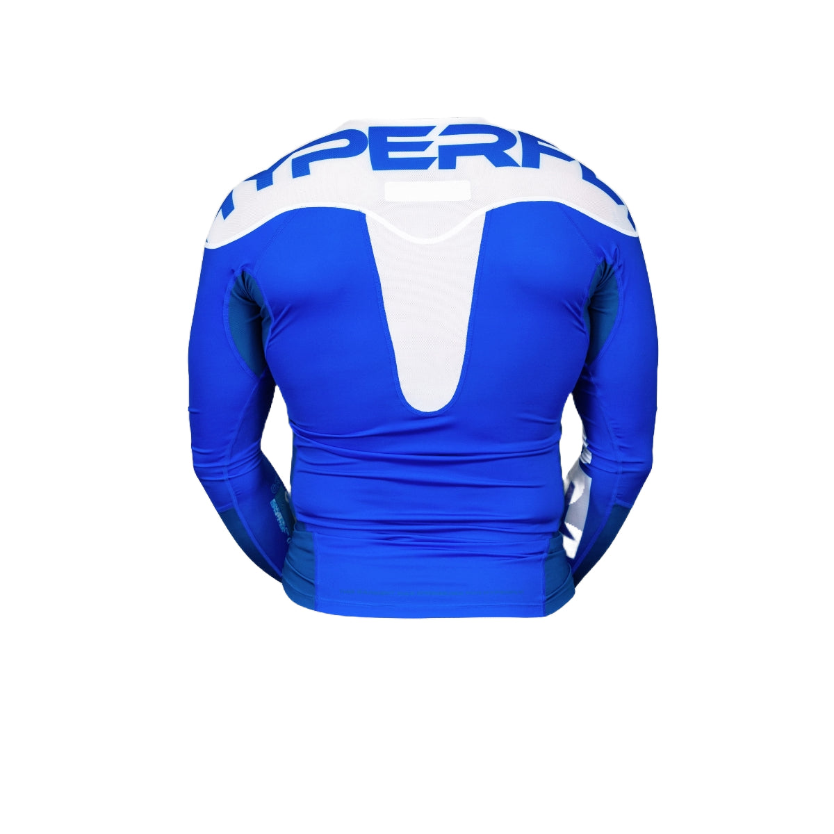 Hyperfly Supreme Edge Ranked Long Sleeve Rash Guard Blue from Made4Fighters