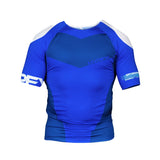 Hyperfly Supreme Edge Ranked Short Sleeve Rash Guard Blue