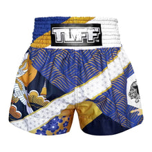 Blue TUFF Sport MS651 Majestic Crane Muay Thai Shorts