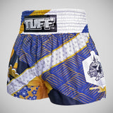 Blue TUFF Sport MS651 Majestic Crane Muay Thai Shorts   