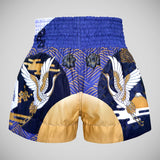 Tuff Sport MS651 Majestic Crane Muay Thai Shorts Blue