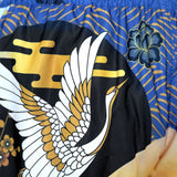 Tuff Sport MS651 Majestic Crane Muay Thai Shorts Blue