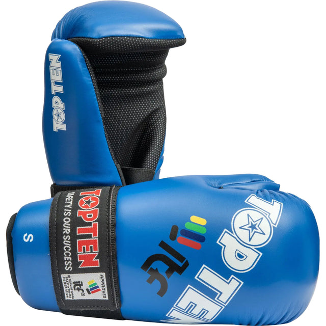 Top Ten Open Hand ITF Gloves Blue