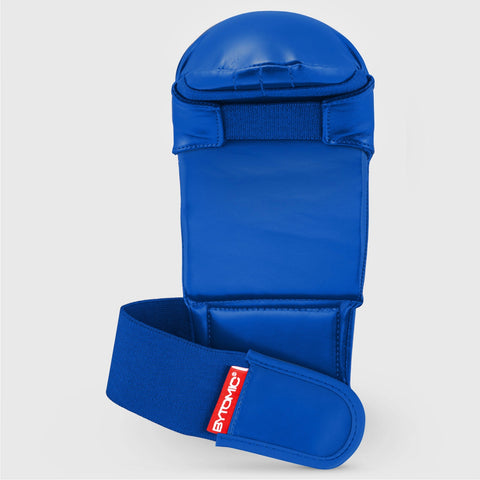 Blue/White Bytomic Red Label Karate Mitt Without Thumb