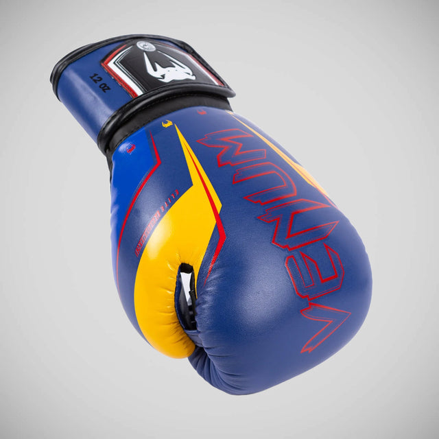 Venum Elite Evo Boxing Gloves Blue/Yellow
