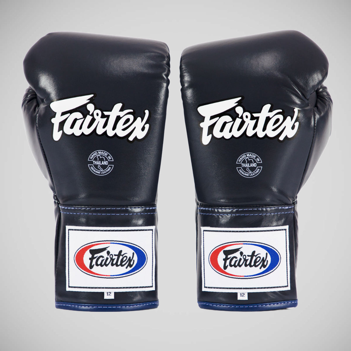 Fairtex BGL6 Lace Up Gloves Blue from Made4Fighters