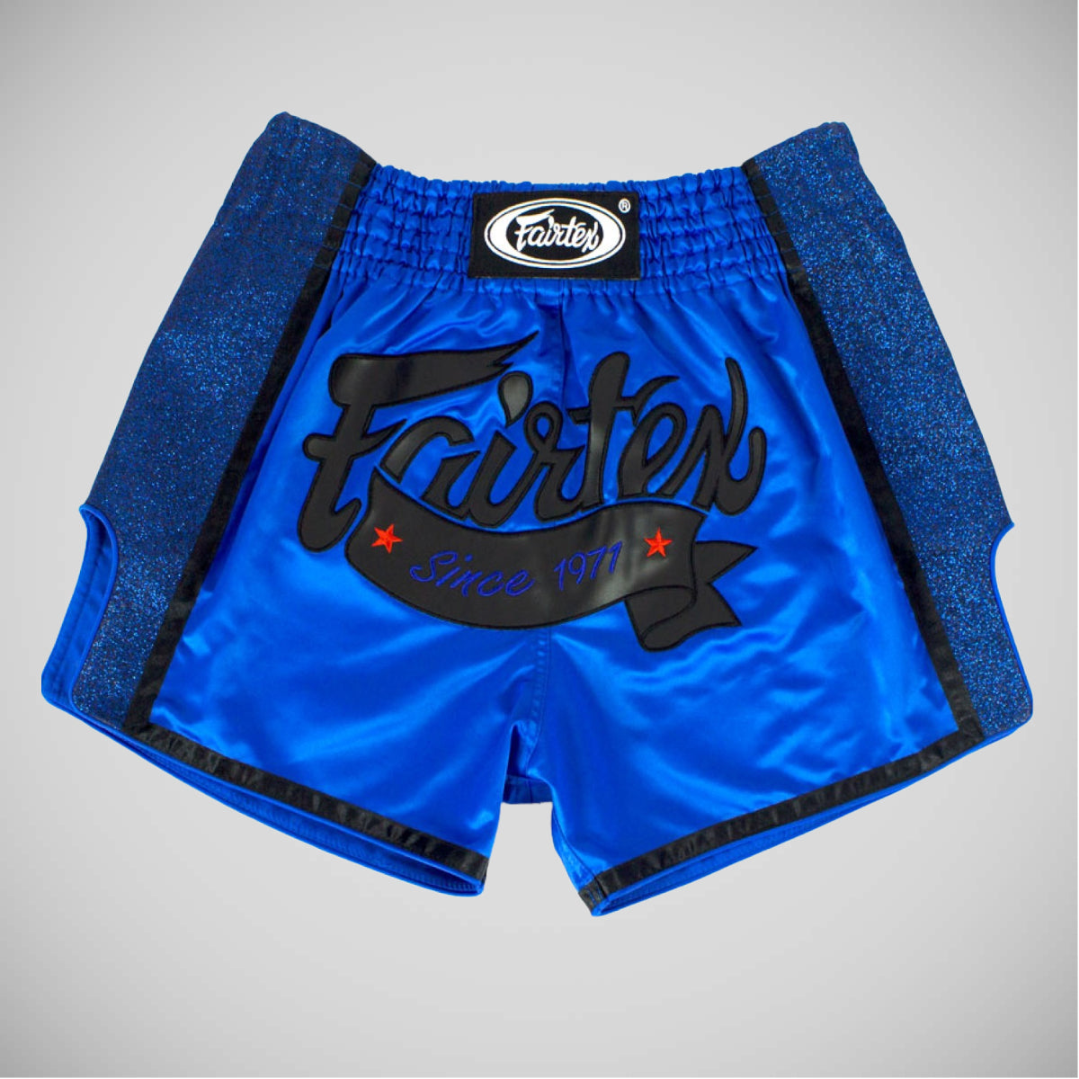 Fairtex BS1702 İnce Cut Muay Thai Şort Mavi