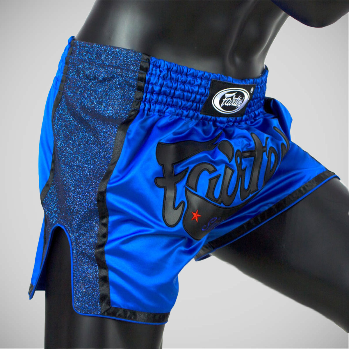 Fairtex BS1702 İnce Cut Muay Thai Şort Mavi