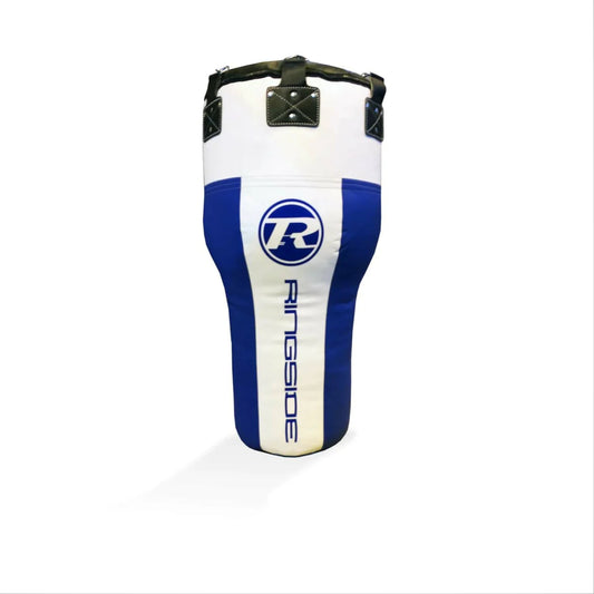 Blue/White Ringside Synthetic Leather Angle Punch Bag