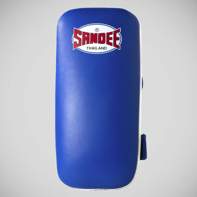 Sandee Extra Thick Flat Thai Kick Pads Blue/White