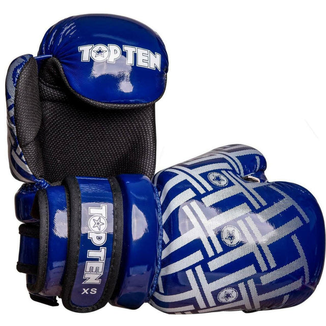 Top Ten Superlight Prism Glossy Pointfighter Gloves Blue/White