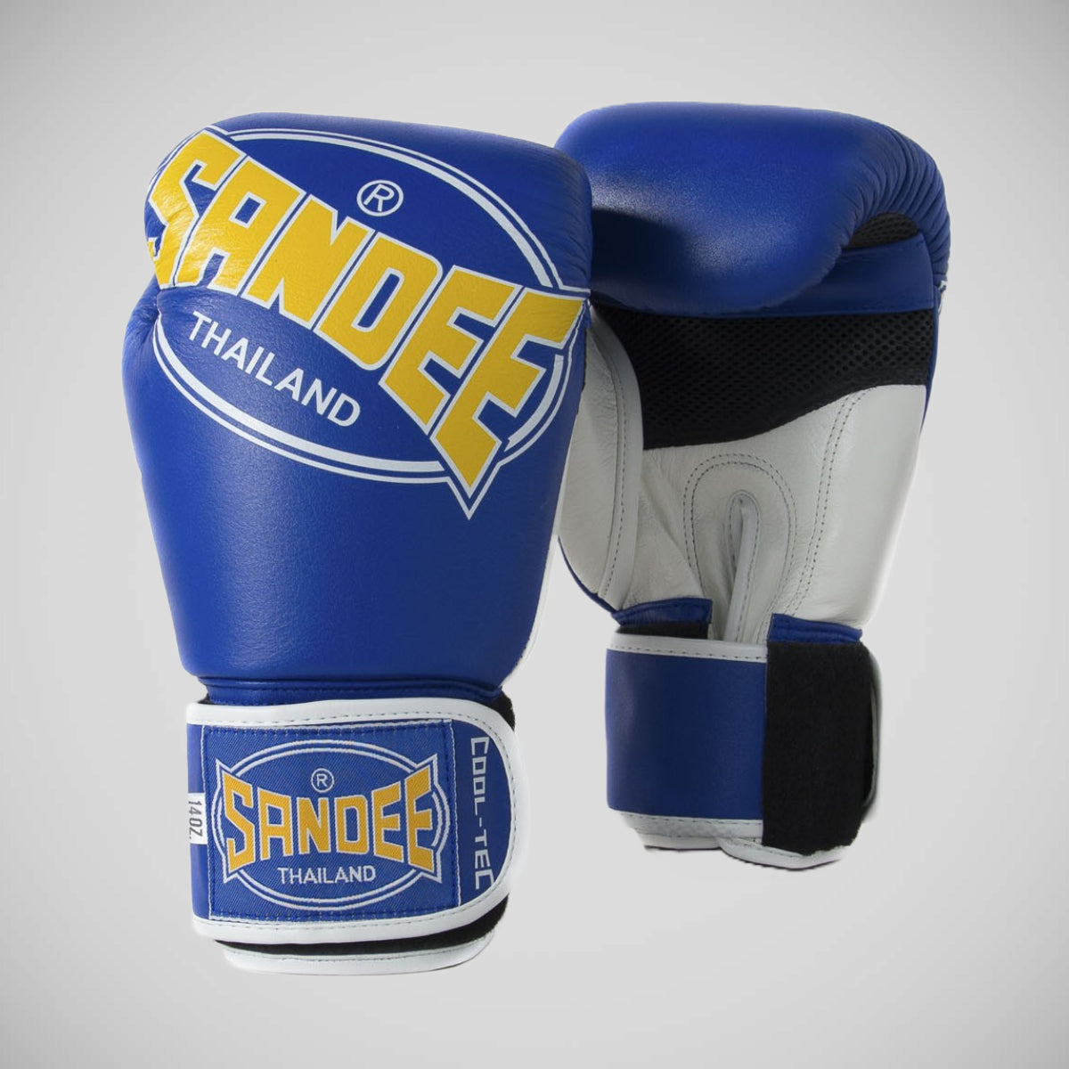 Sandee Cool-tec 3-Tone Kids Boxing Handschuhe Blau/Gelb/Weiß