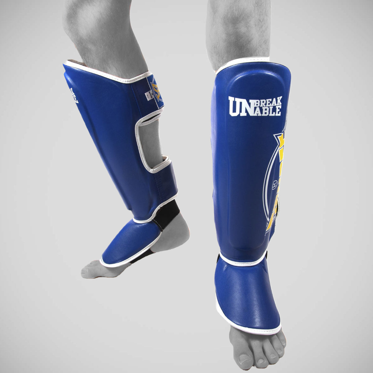 Sandee Cool-tec Boot Shin Guards Blue/Yellow/White
