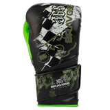 Bravose Limited Edition 16oz Velcro Boxing Gloves Black & Green