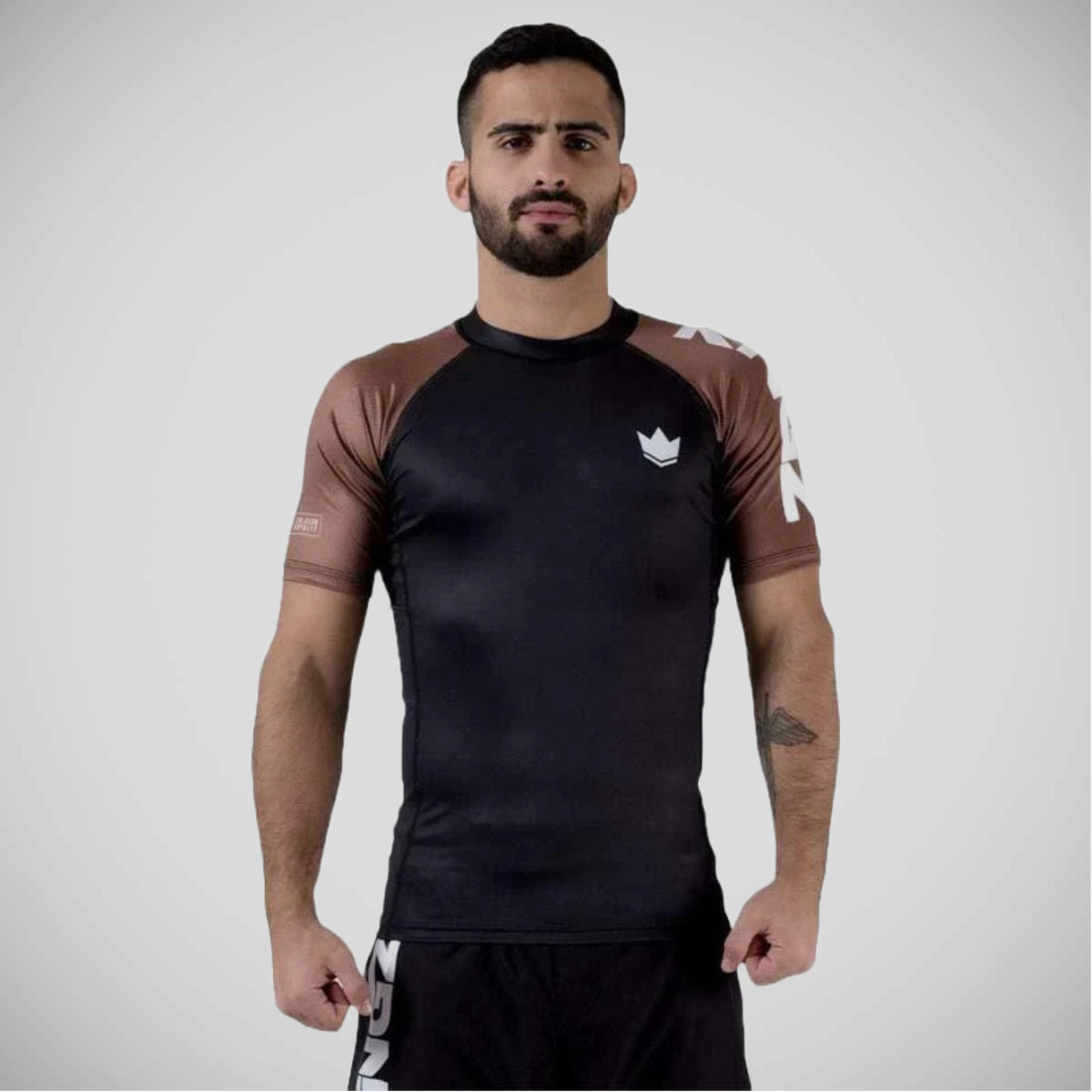 Kingz Ranked Performance z krótkim rękawem Brown Brown