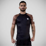 Kingz Ranked Performance z krótkim rękawem Brown Brown