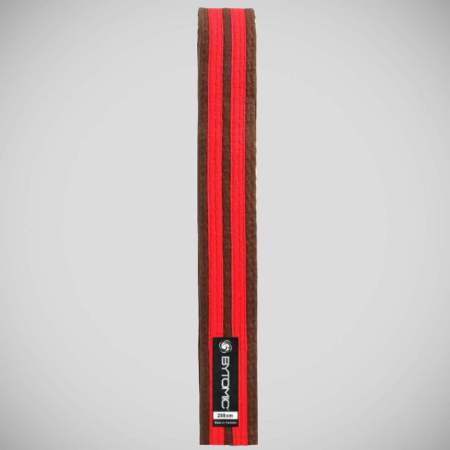 Brown/Red Bytomic Double Stripe Belt   