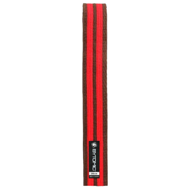 Bytomic Double Stripe Belt Brown/Red