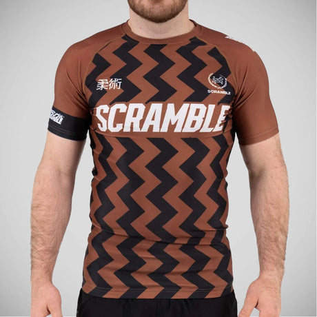 Brown Scramble Ranked V5 Rash Guard   