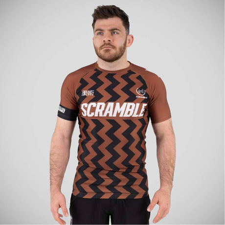 Brown Scramble Ranked V5 Rash Guard   