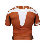 Hyperfly Supreme Edge Ranked Short Sleeve Rash Guard Brown