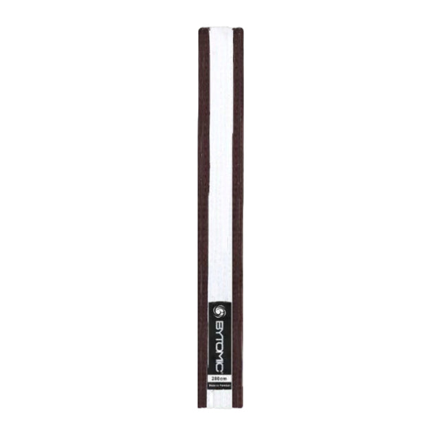Bytomic Martial Arts Belt Brown/White Stripe