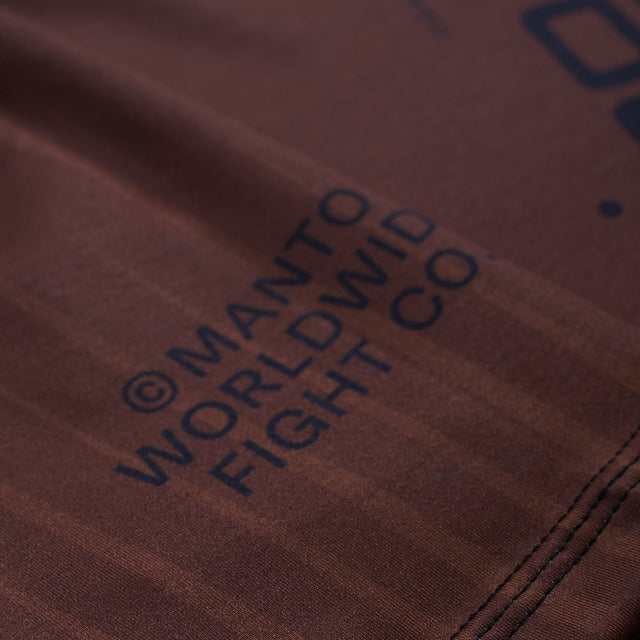 Manto Ranked Rash Guard Brown