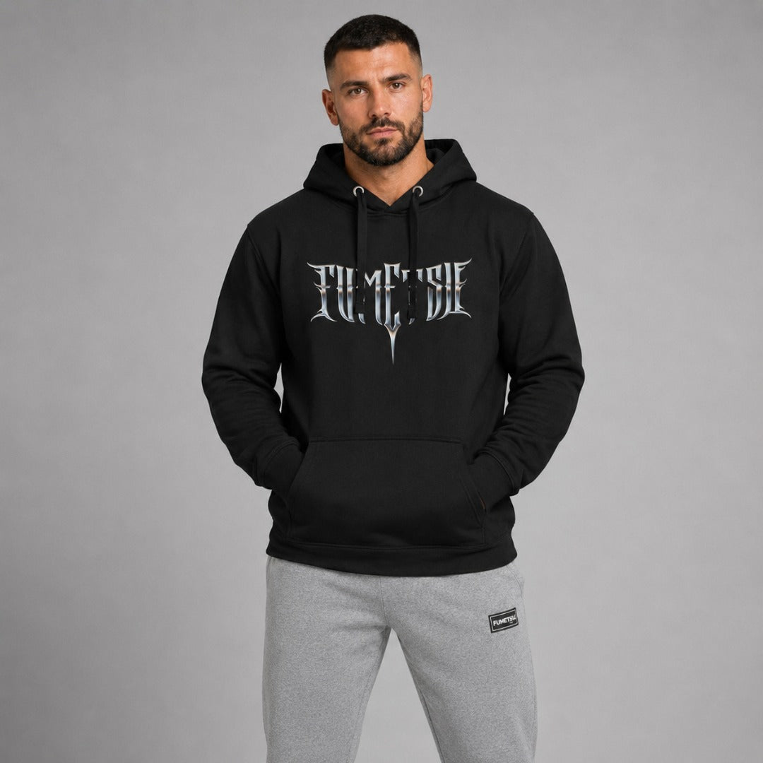 Fumetsu Brushed Metal Hoodie Black
