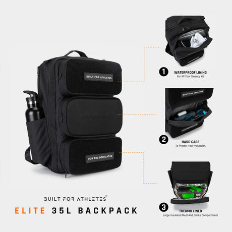 Gebaut für Athleten Elite 35L Rucksack Grau