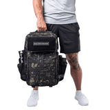 Gebaut für Athleten großer Fitness -Rucksack schwarzer Camo