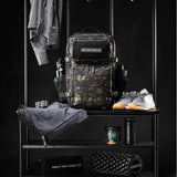 Gebaut für Athleten großer Fitness -Rucksack schwarzer Camo