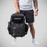Gebaut für Athleten großer Fitness -Rucksack schwarzer Camo